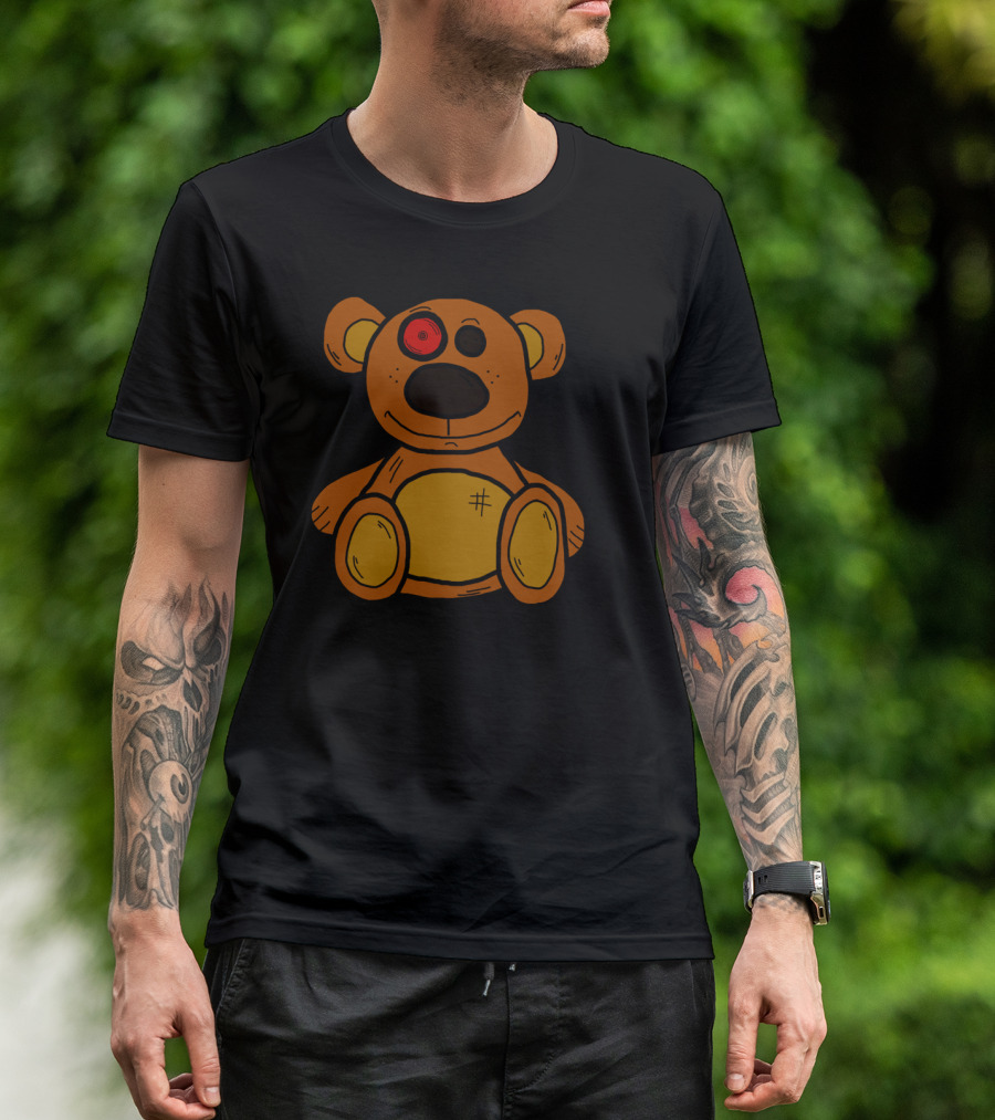 Terminabear Cybernetic Teddy Eyed Plush T-Shirt