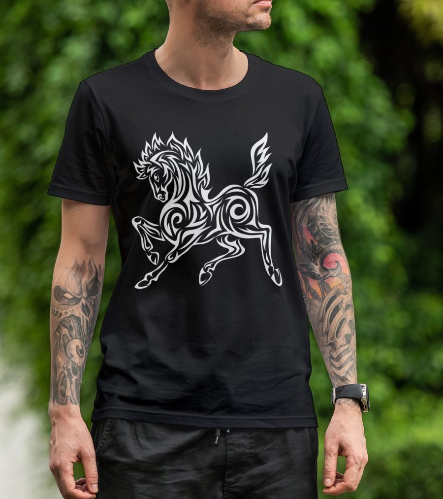 Beauty Horse Tribal T-Shirt