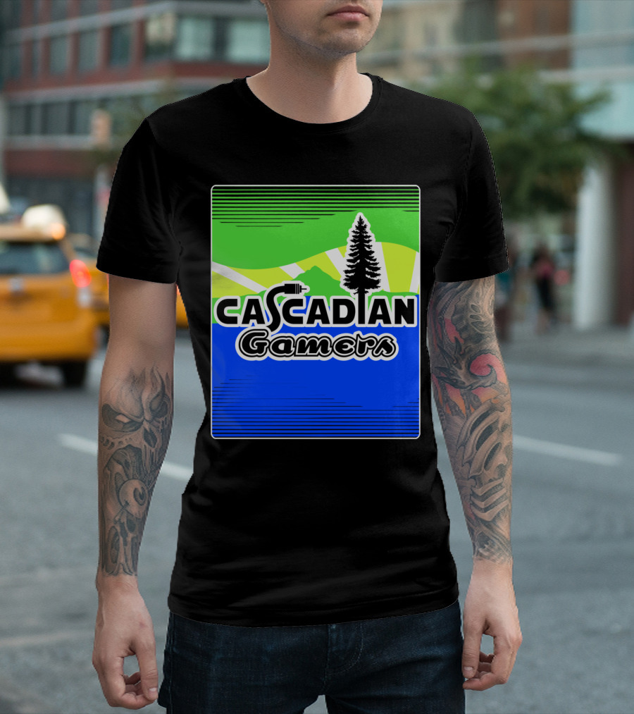 Cascadian Gamers Tree Logo T-Shirt