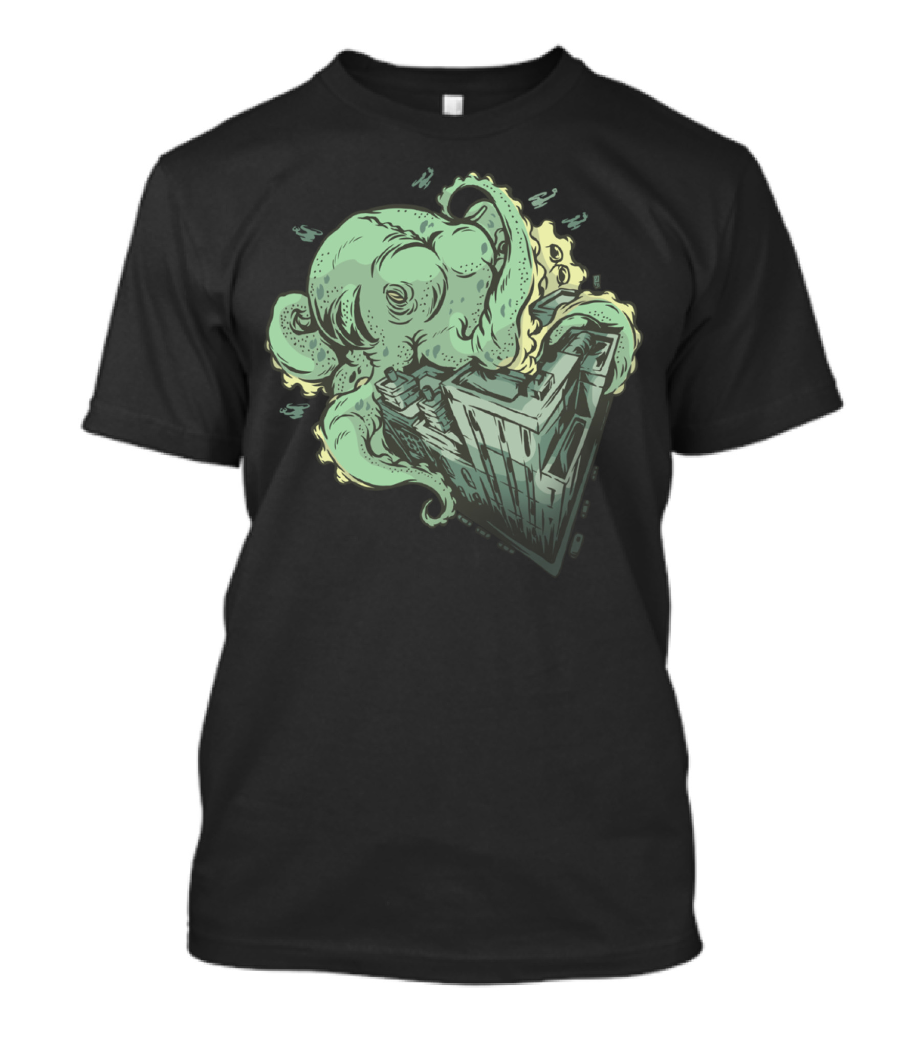Crush Giant Octopus Cityscape Destruction T-Shirt