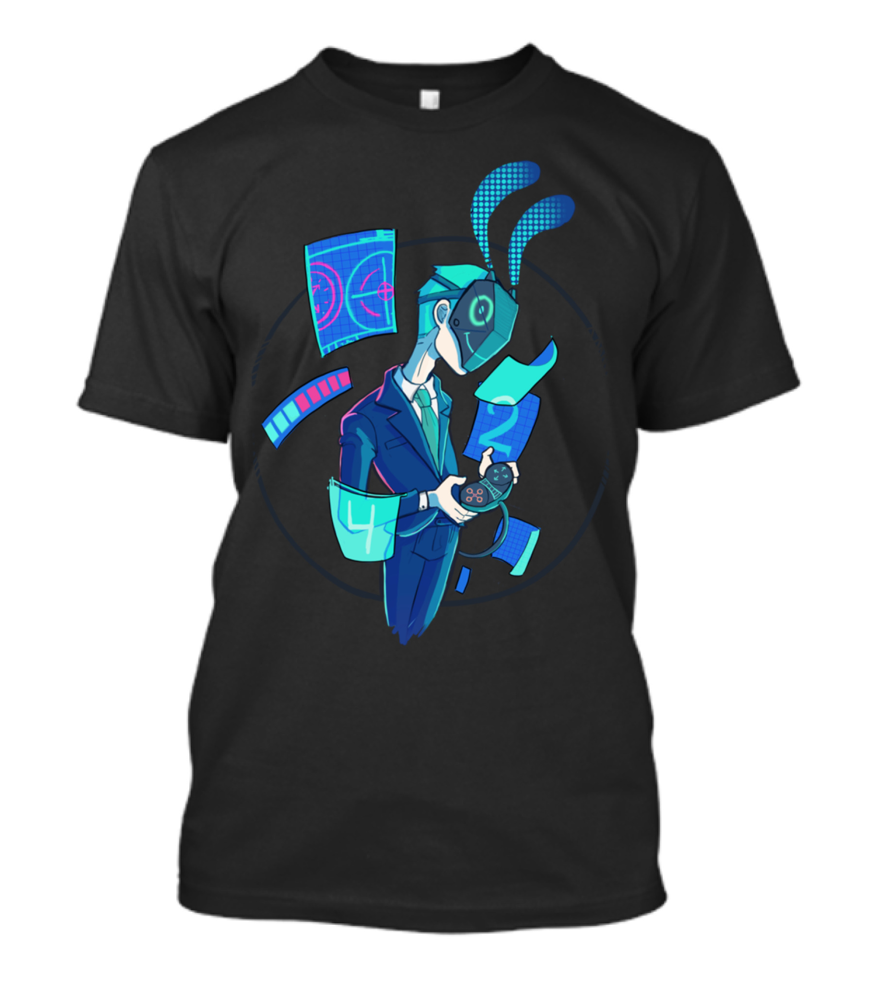 VR Suit Gamer Life Controller Holographic Interface T-Shirt