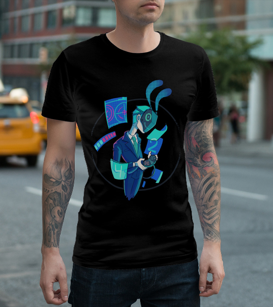VR Suit Gamer Life Controller Holographic Interface T-Shirt