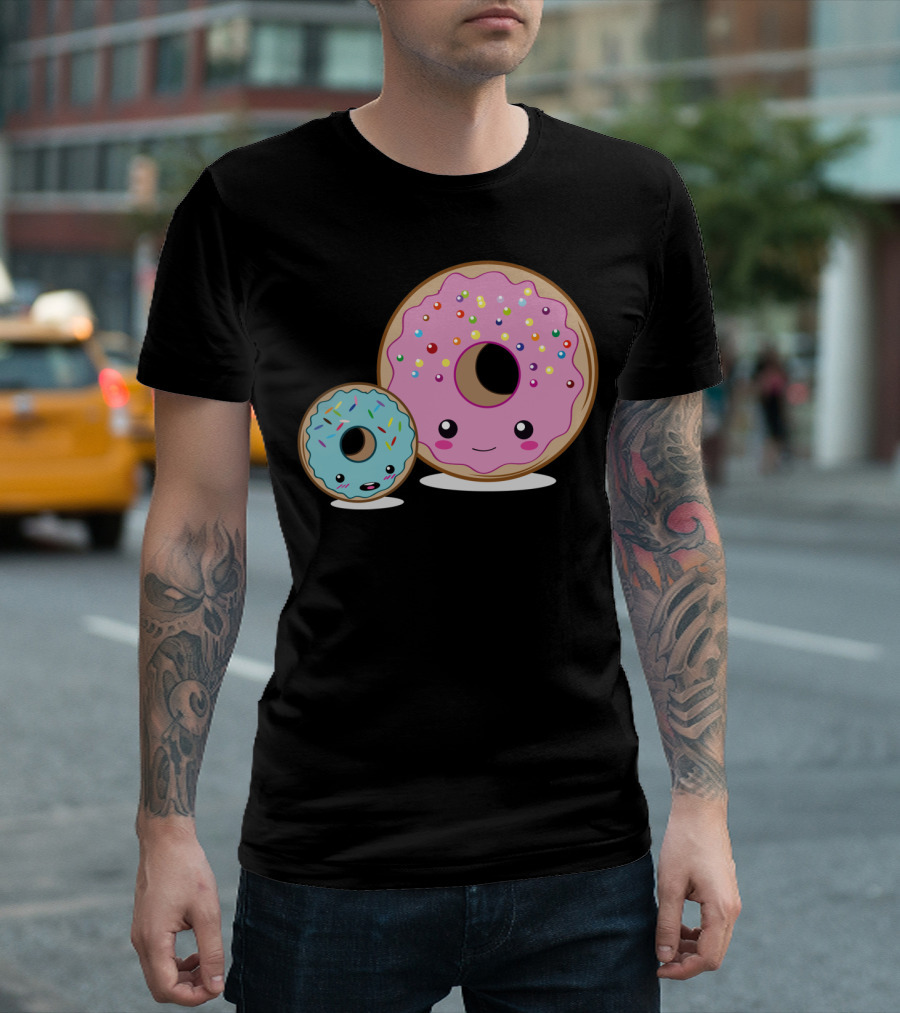 Kawaii Donut Friends with Pastel Sprinkles T-Shirt