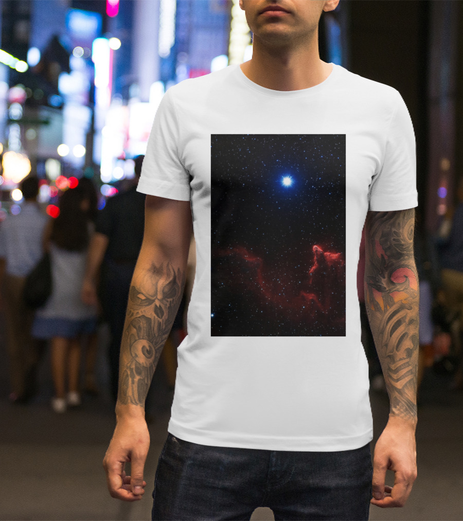 Gamma Cassiopeiae Nebula Star Field And Emission Nebulae Constellation T-Shirt