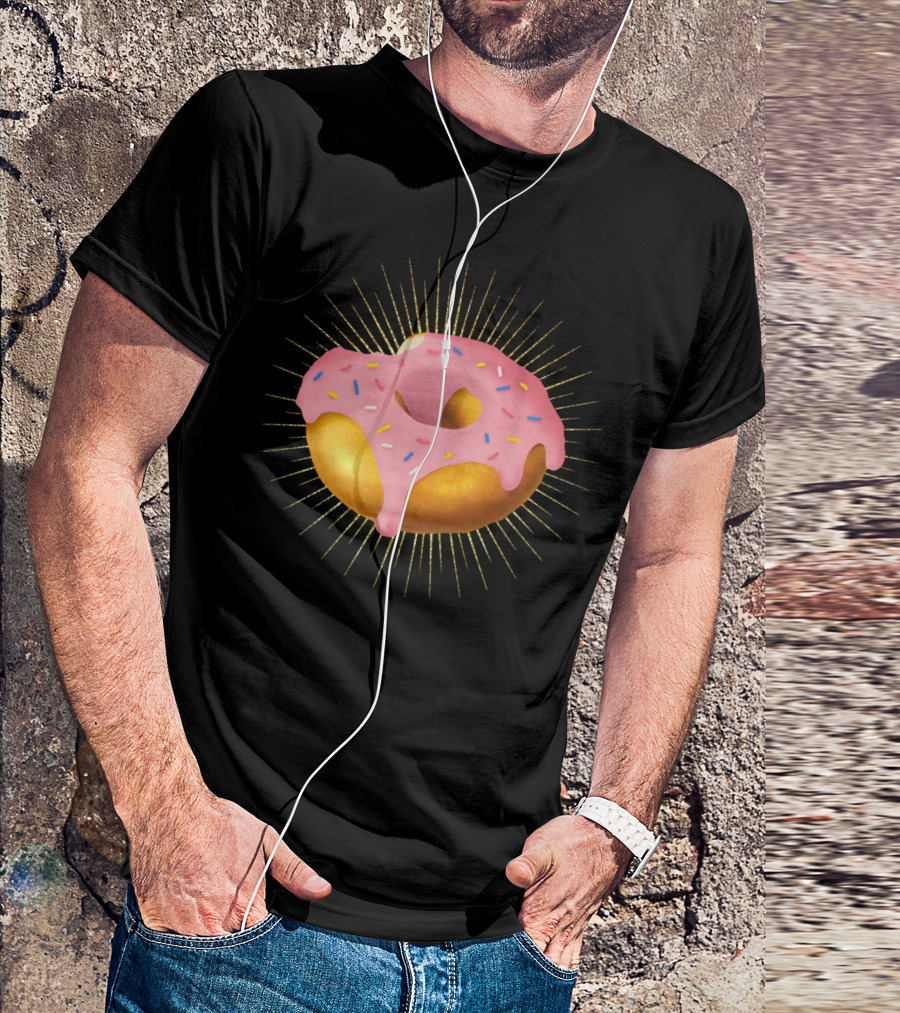 Sprinkle-Covered Donut Perfection Radiant Delight T-Shirt