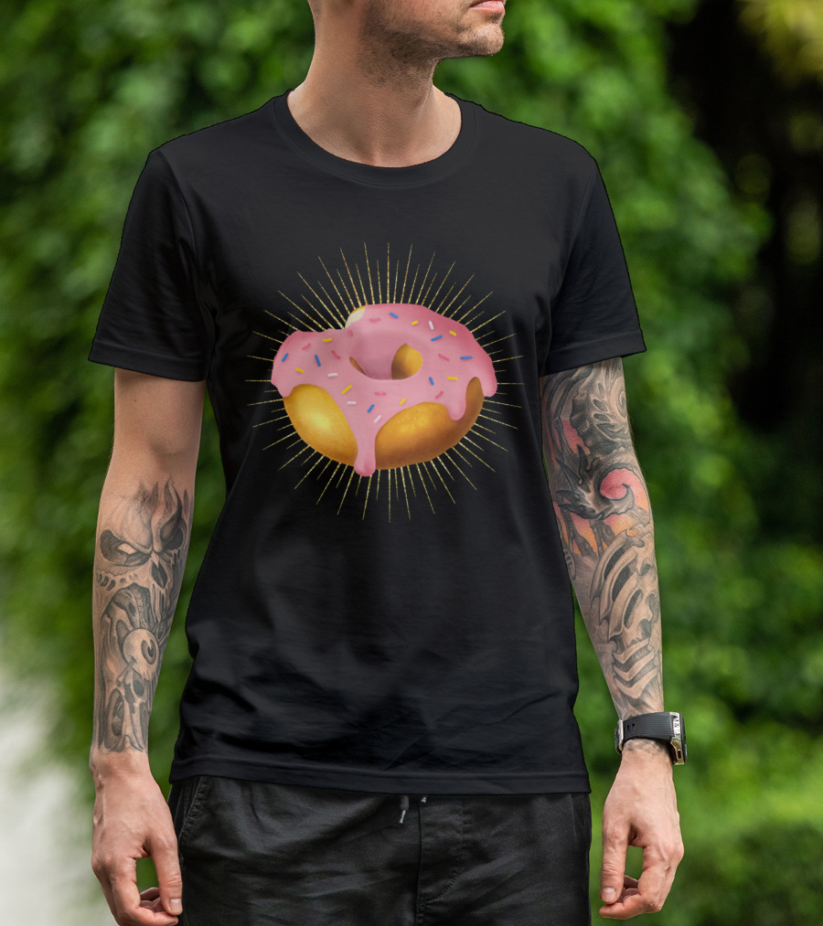 Sprinkle-Covered Donut Perfection Radiant Delight T-Shirt