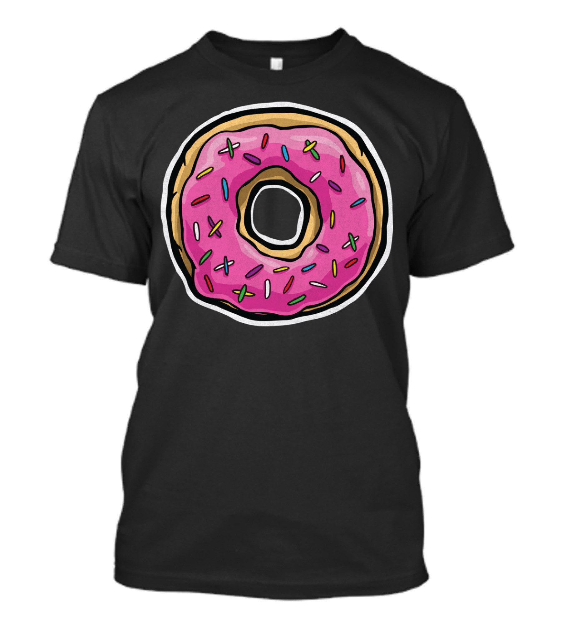 Donut Pink Frosted Colored Sprinkles T-Shirt