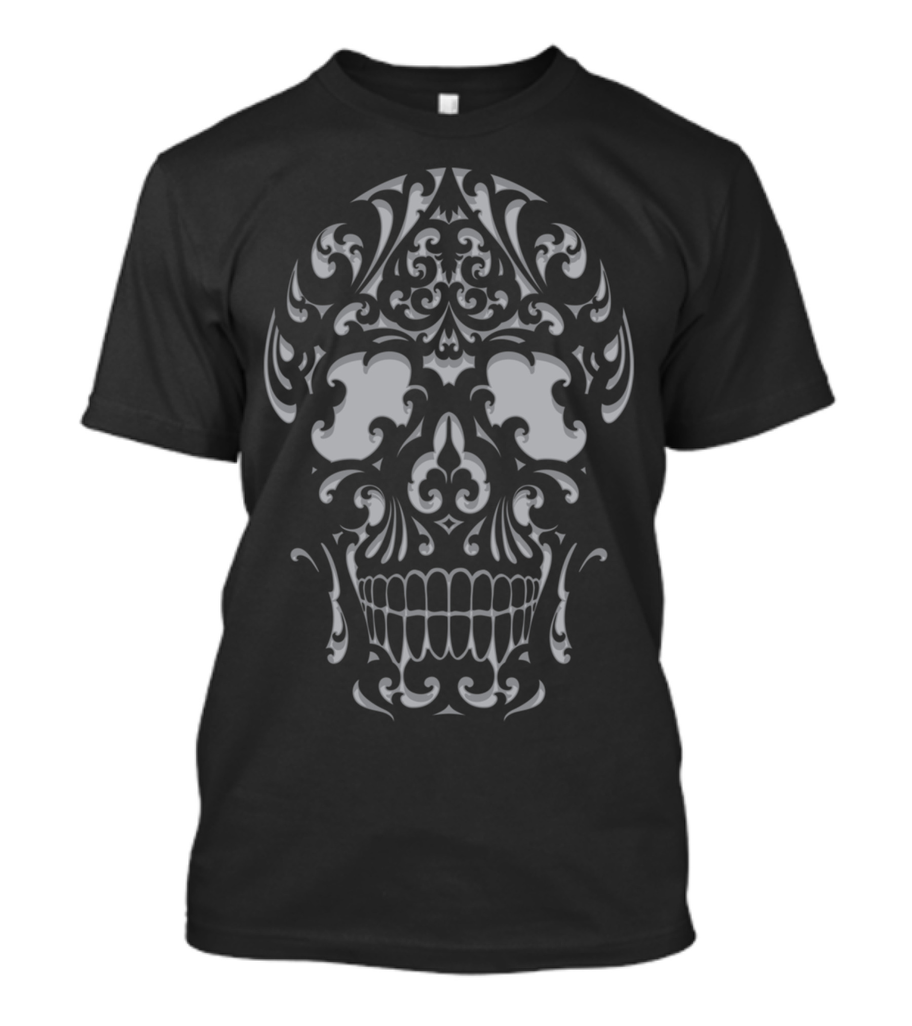 Ornate Art Nouveau Skull T-Shirt