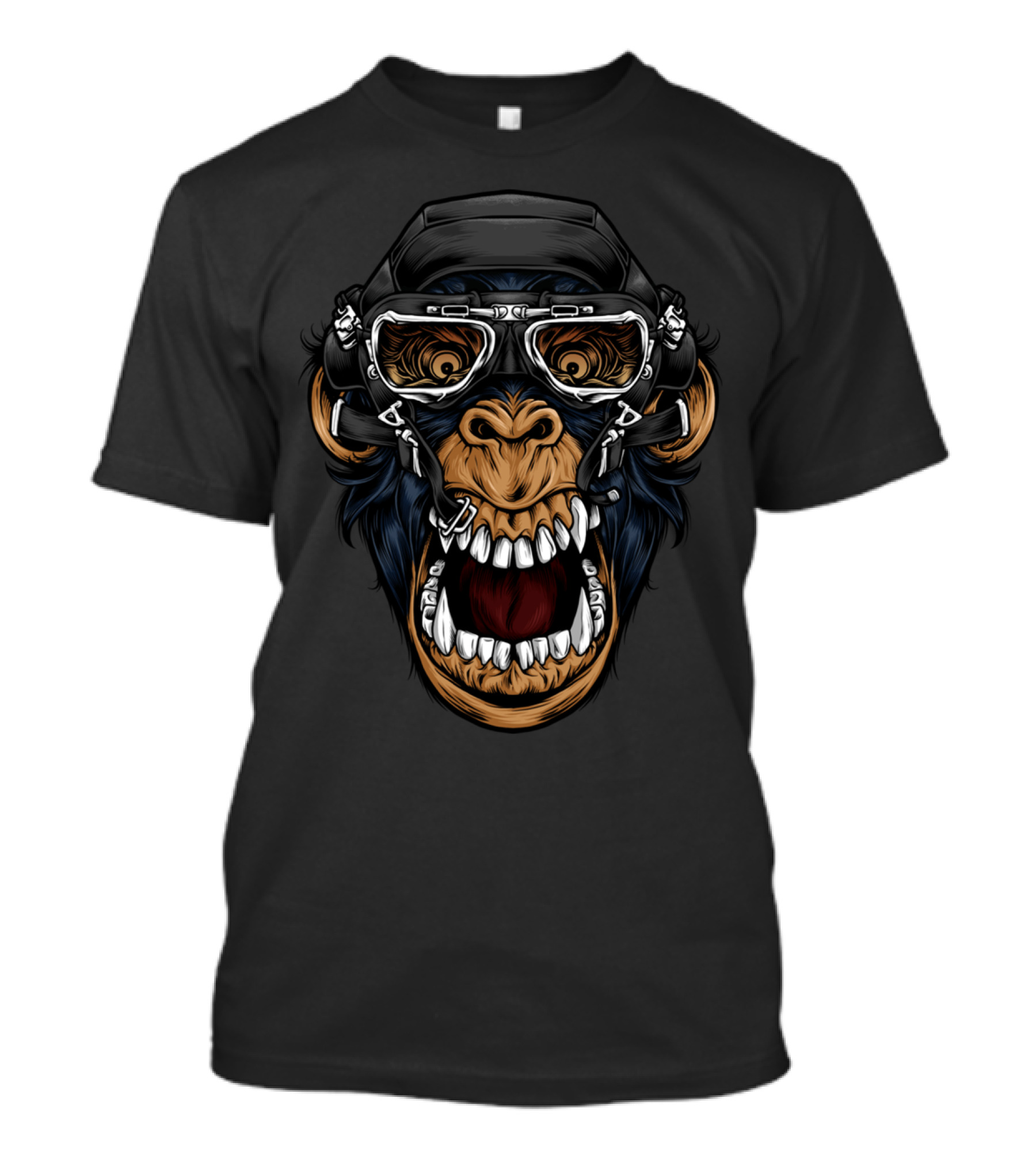 Gasmonkey Monkey With Goggles And Headphones T-Shirt