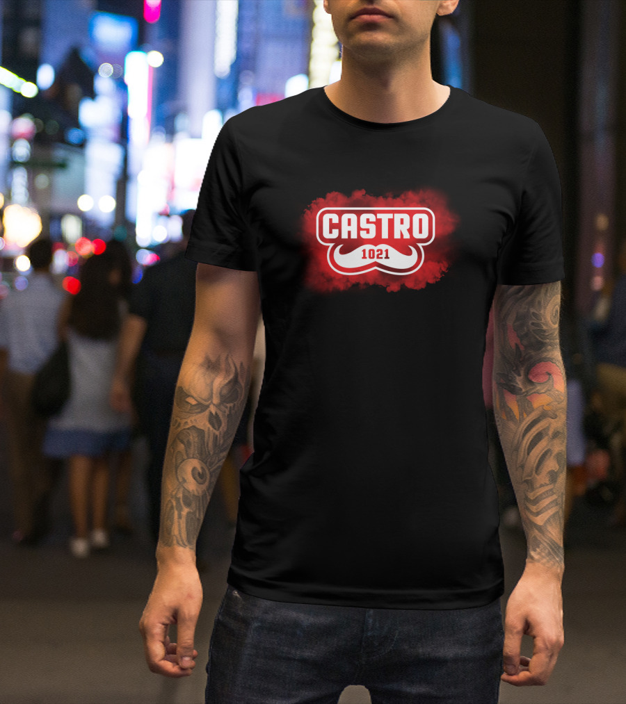 Castro1021 Mustache Red Cloud T-Shirt