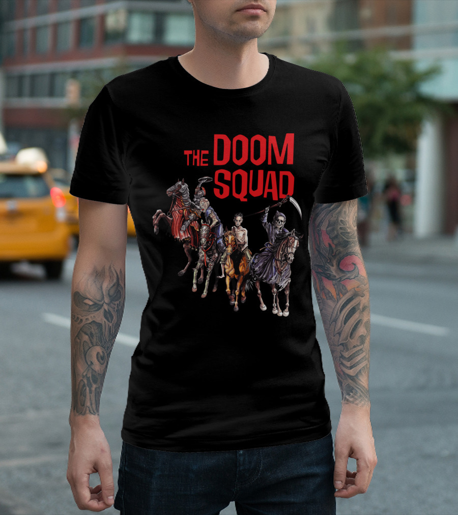 The Doom Squad Four Horsemen Apocalyptic Riders T-Shirt