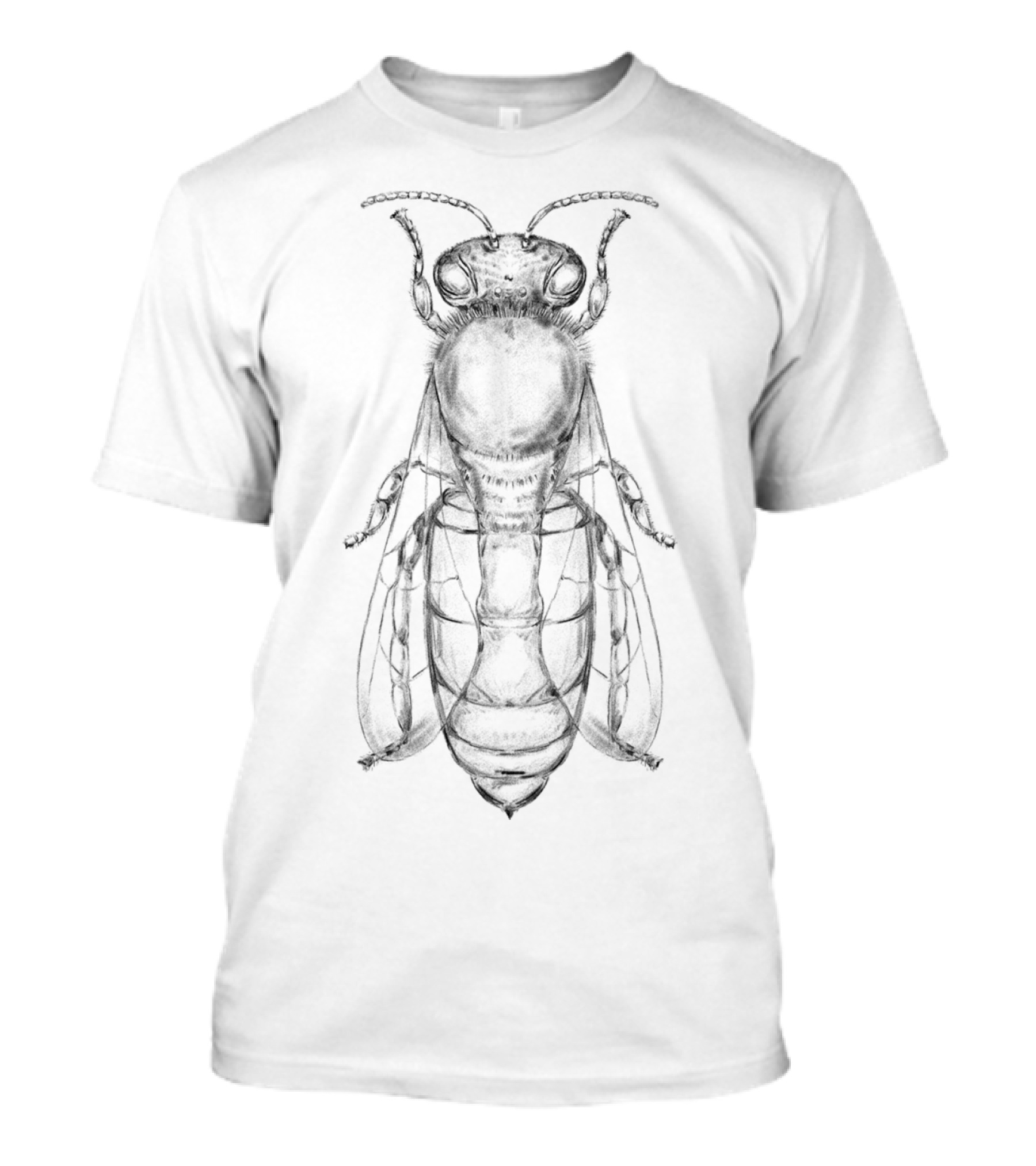 Bee Intricate Sketch Detailed T-Shirt