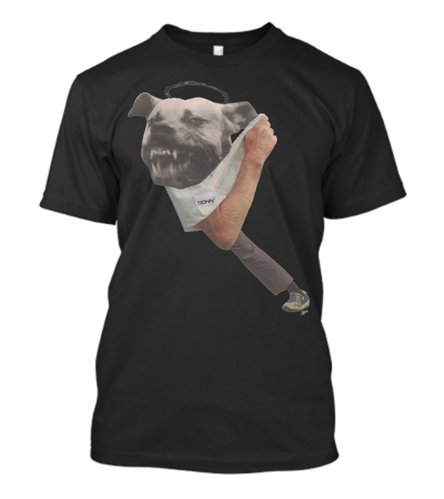 The Beast In Man Angry Dog Face Surreal Human Form Dony Archival Print T-Shirt