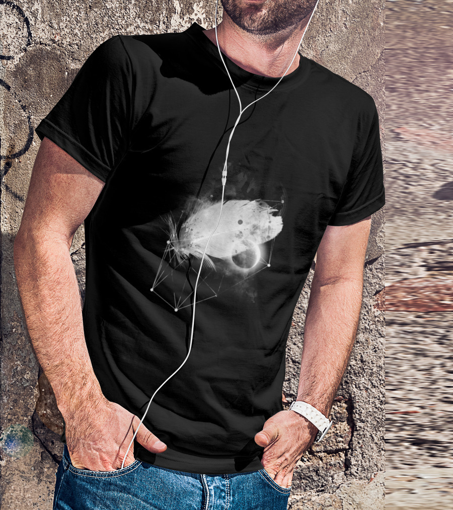 Artemis Feather Lunar Geometry T-Shirt