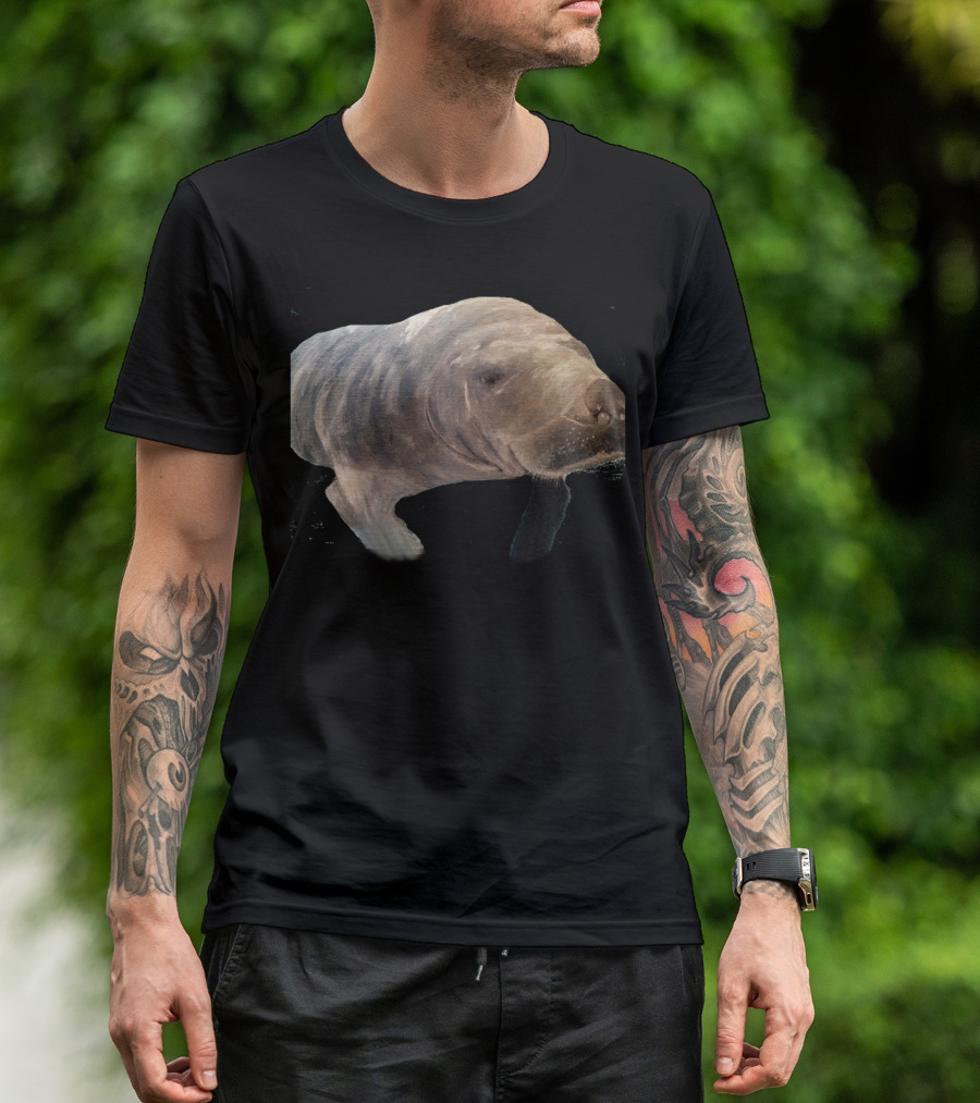 Gentle Giant Manatee Painting T-Shirt