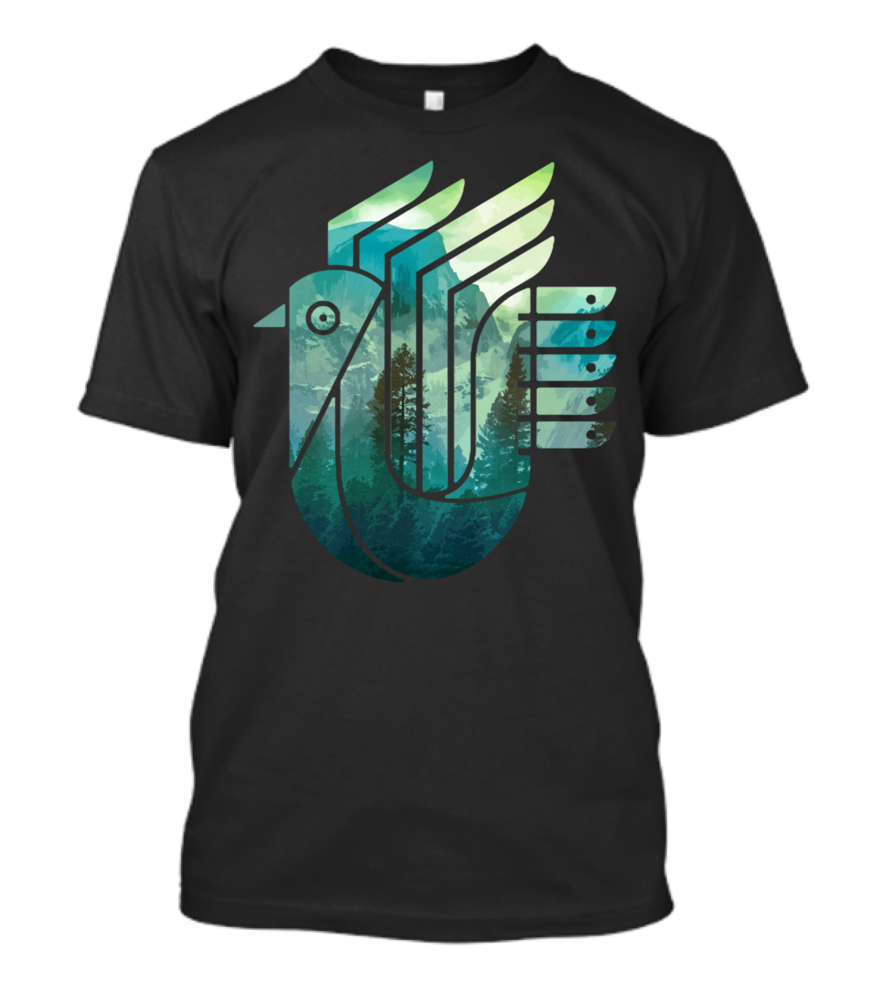 Peace Bird Of Yosemite Forest Landscape T-Shirt