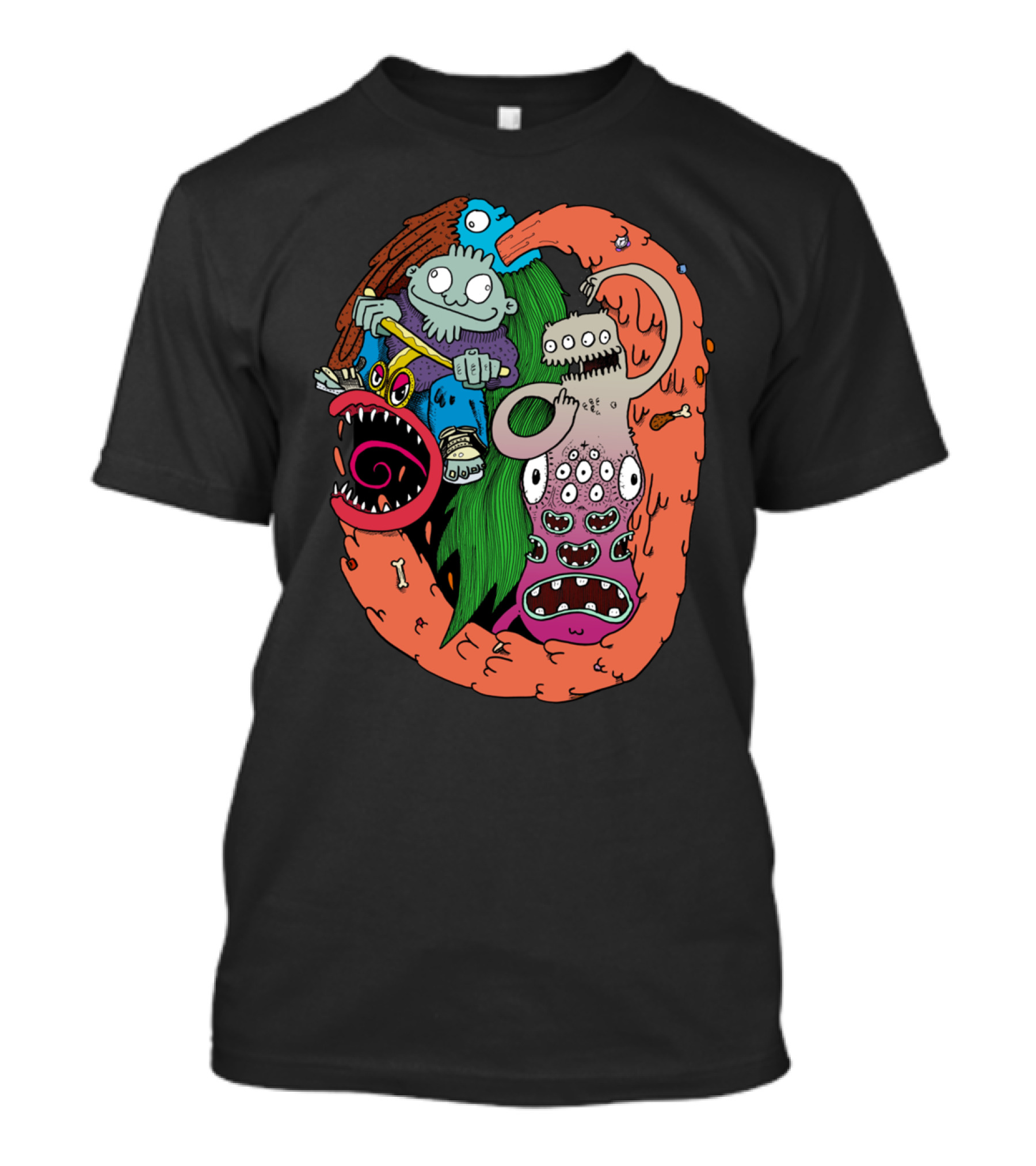 Doubtful Whatsthe Monster Mash Collage T-Shirt