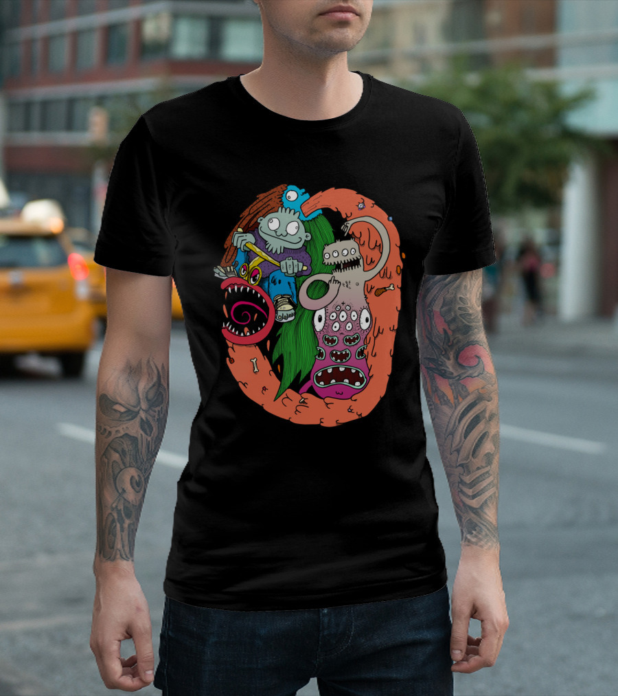 Doubtful Whatsthe Monster Mash Collage T-Shirt