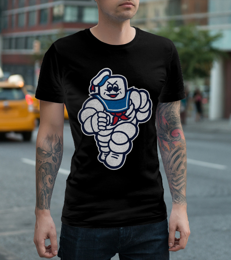 Marshmelin Man Ghostbusters Stay Puft Inspired Character T-Shirt