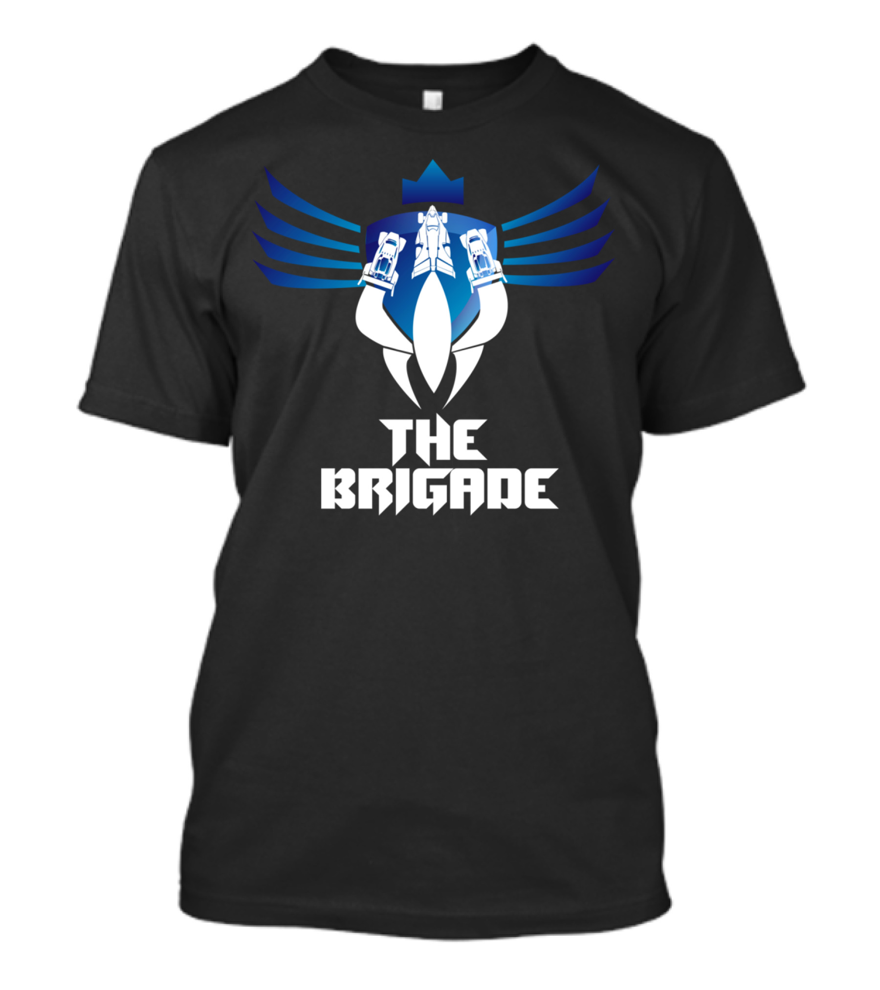 The Brigade Racing Emblem With Wings And Cars T-Shirt