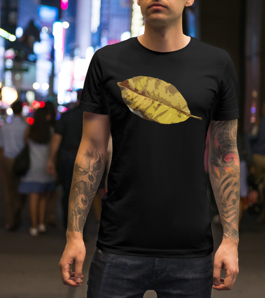 Leaf It To Me Yellow Autumn Leaf T-Shirt