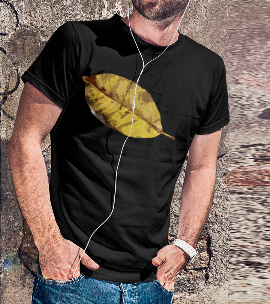 Leaf It To Me Yellow Autumn Leaf T-Shirt