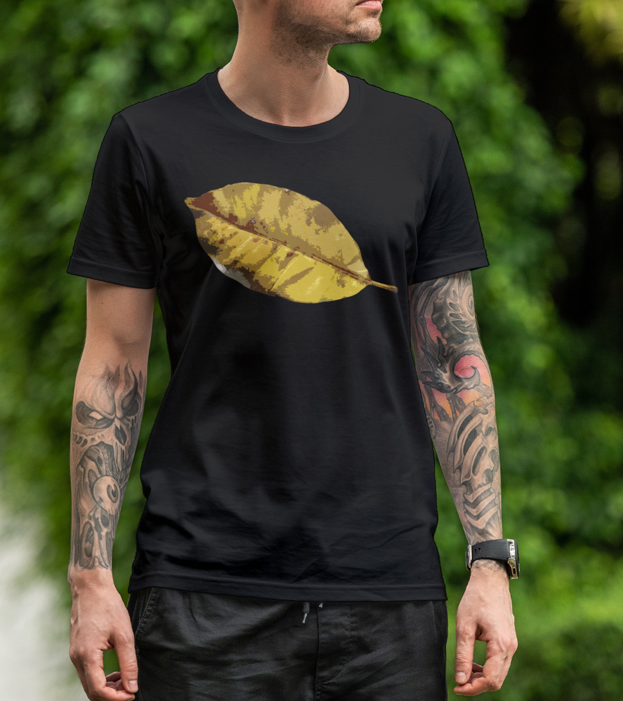 Leaf It To Me Yellow Autumn Leaf T-Shirt