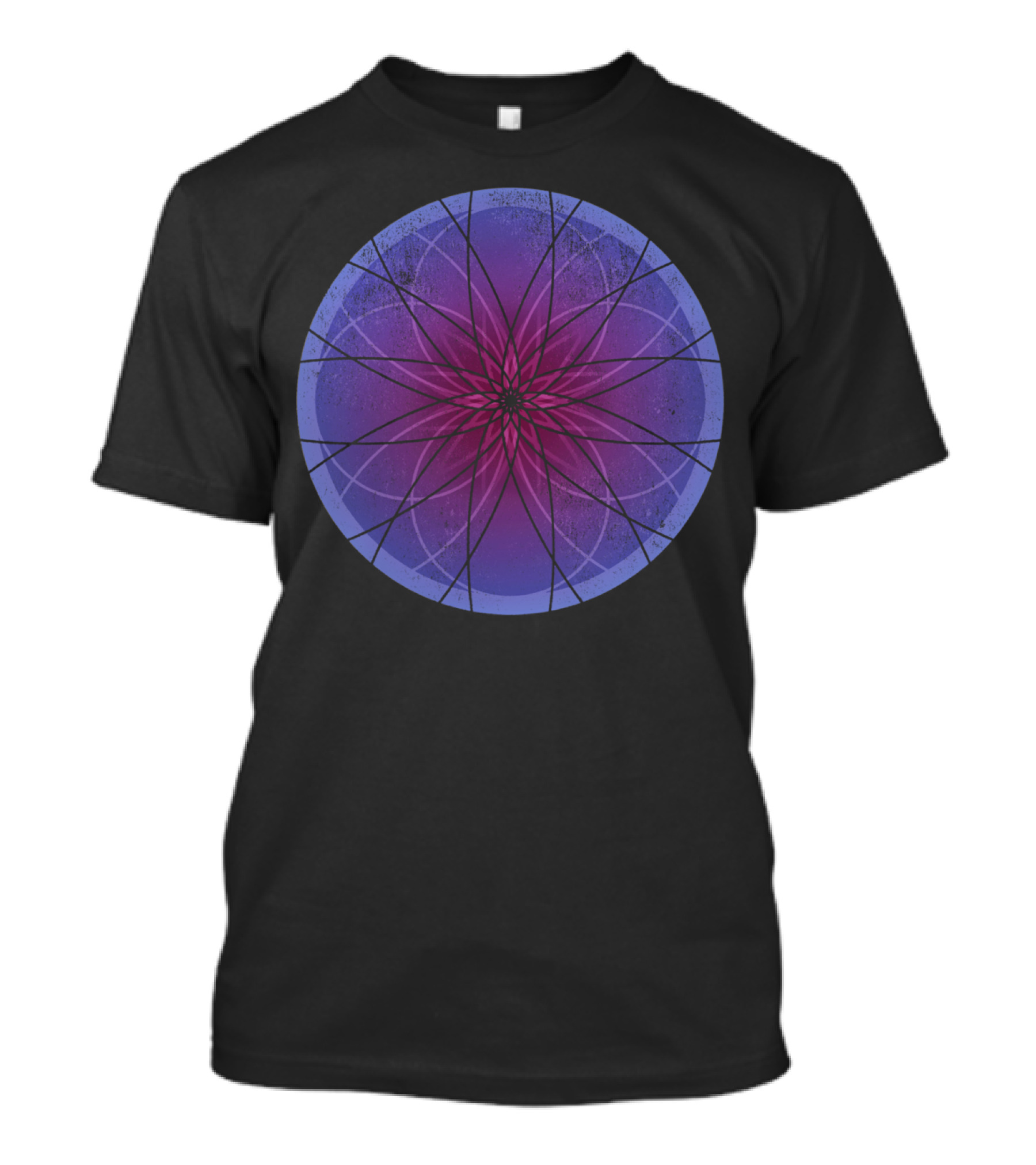 The Center Of Everything Geometric Symmetrical Mandala T-Shirt