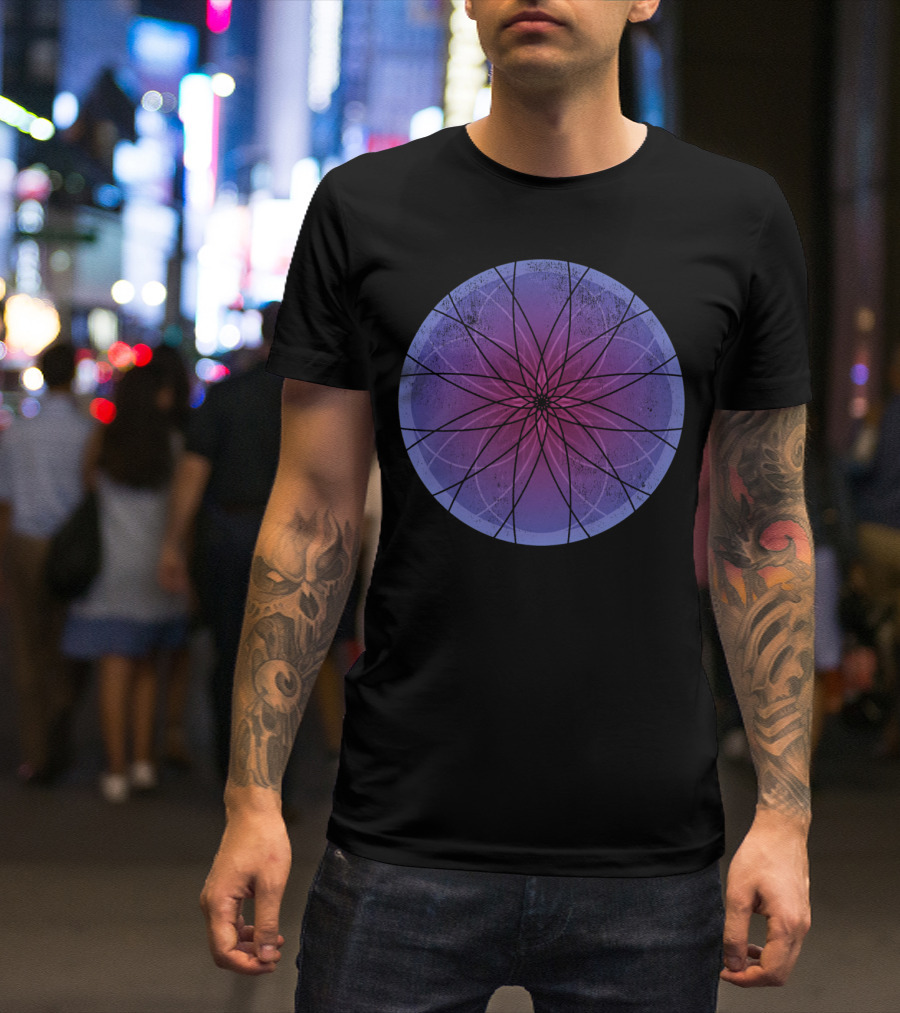 The Center Of Everything Geometric Symmetrical Mandala T-Shirt