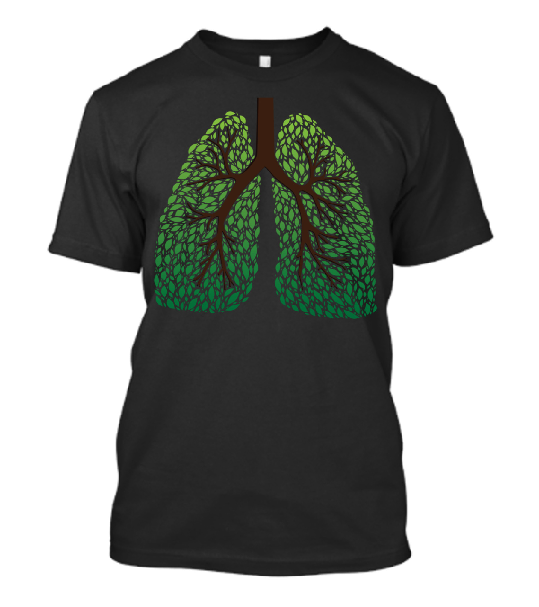 Leaf Lung Tree Eco Forest Botany Nature Connections T-Shirt
