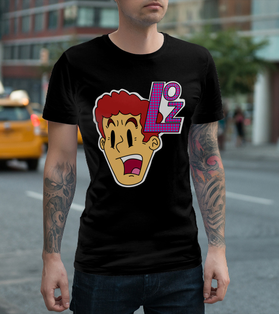 LOZ Retro Cartoon Style Red Hair Character Face T-Shirt