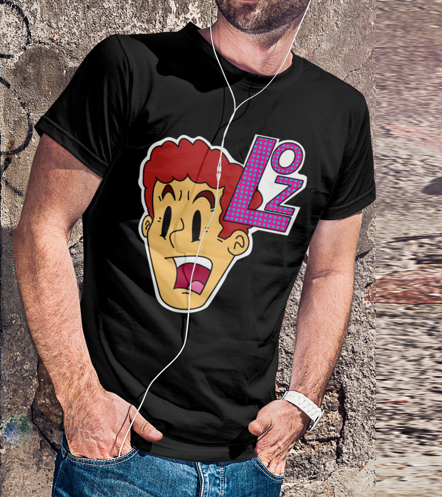 LOZ Retro Cartoon Style Red Hair Character Face T-Shirt