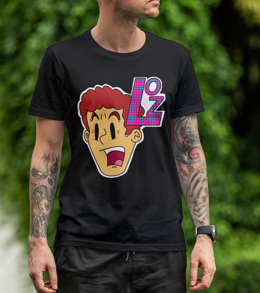 LOZ Retro Cartoon Style Red Hair Character Face T-Shirt