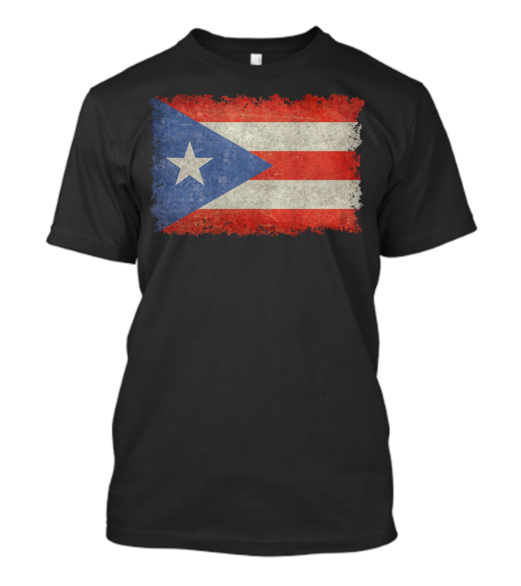Puerto Rican Vintage Flag Distressed Look T-Shirt