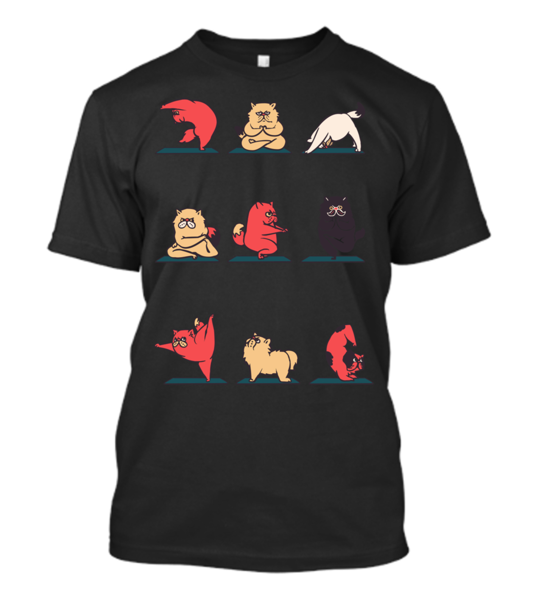 Cat Yoga Poses Collection T-Shirt