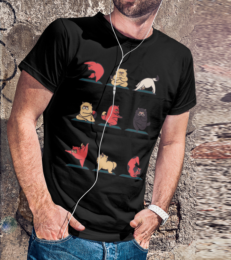 Cat Yoga Poses Collection T-Shirt