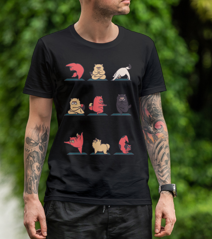 Cat Yoga Poses Collection T-Shirt