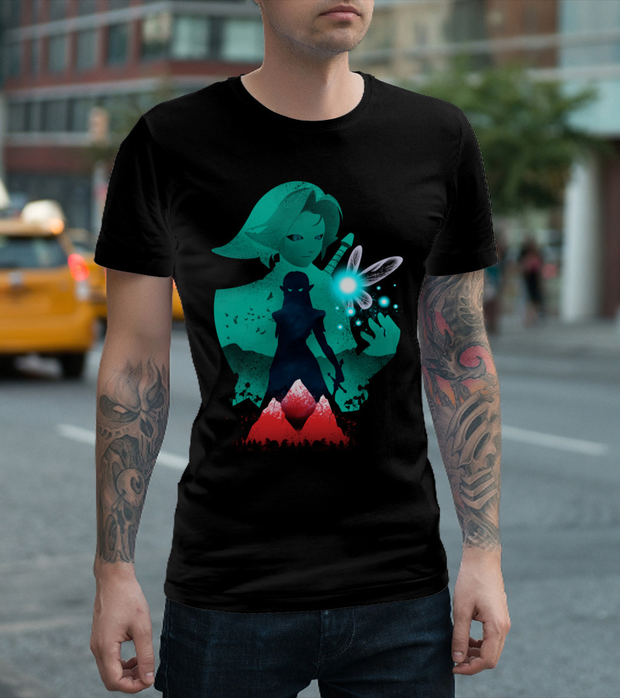 Guardians of Wisdom Legend Fantasy Adventure Hero and Fairy T-Shirt