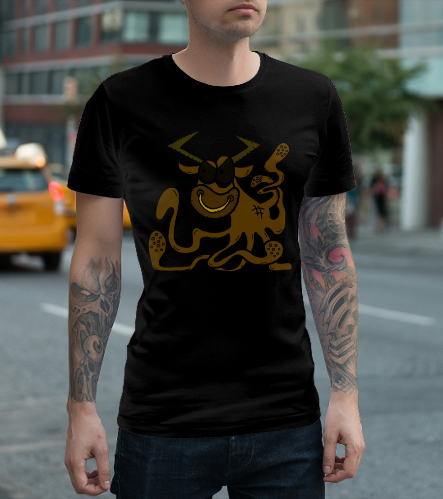 The Bullktopus Tentacle Creature With Horns And Smile T-Shirt