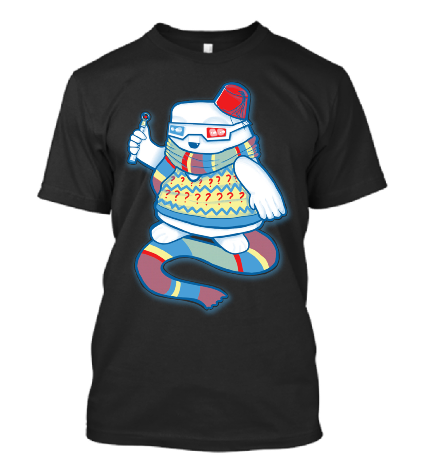 Doctor Adipose Timey Wimey Creature With Fez And Scarf T-Shirt