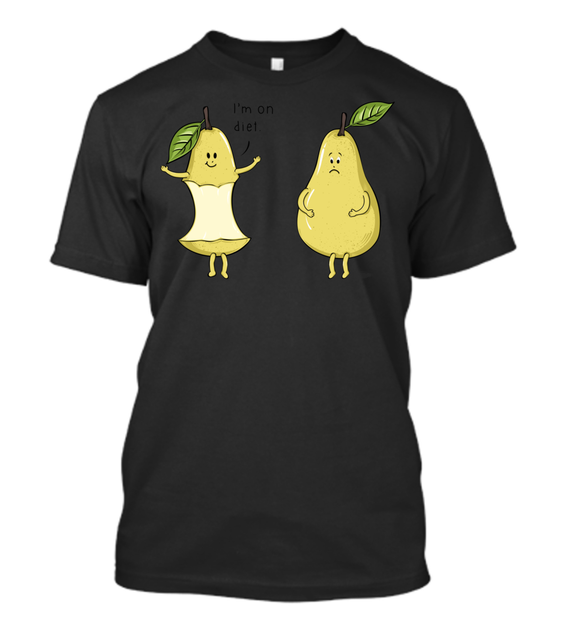 I'm On Pear Diet Cute Fruit Humor T-Shirt