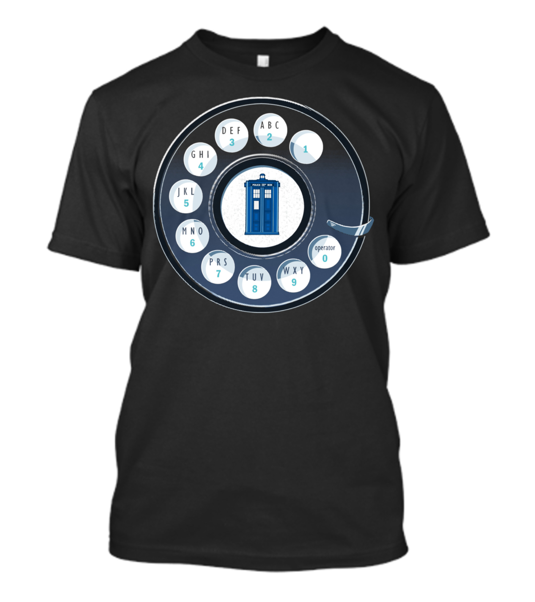 Call The Doctor Police Box Rotary Dial T-Shirt