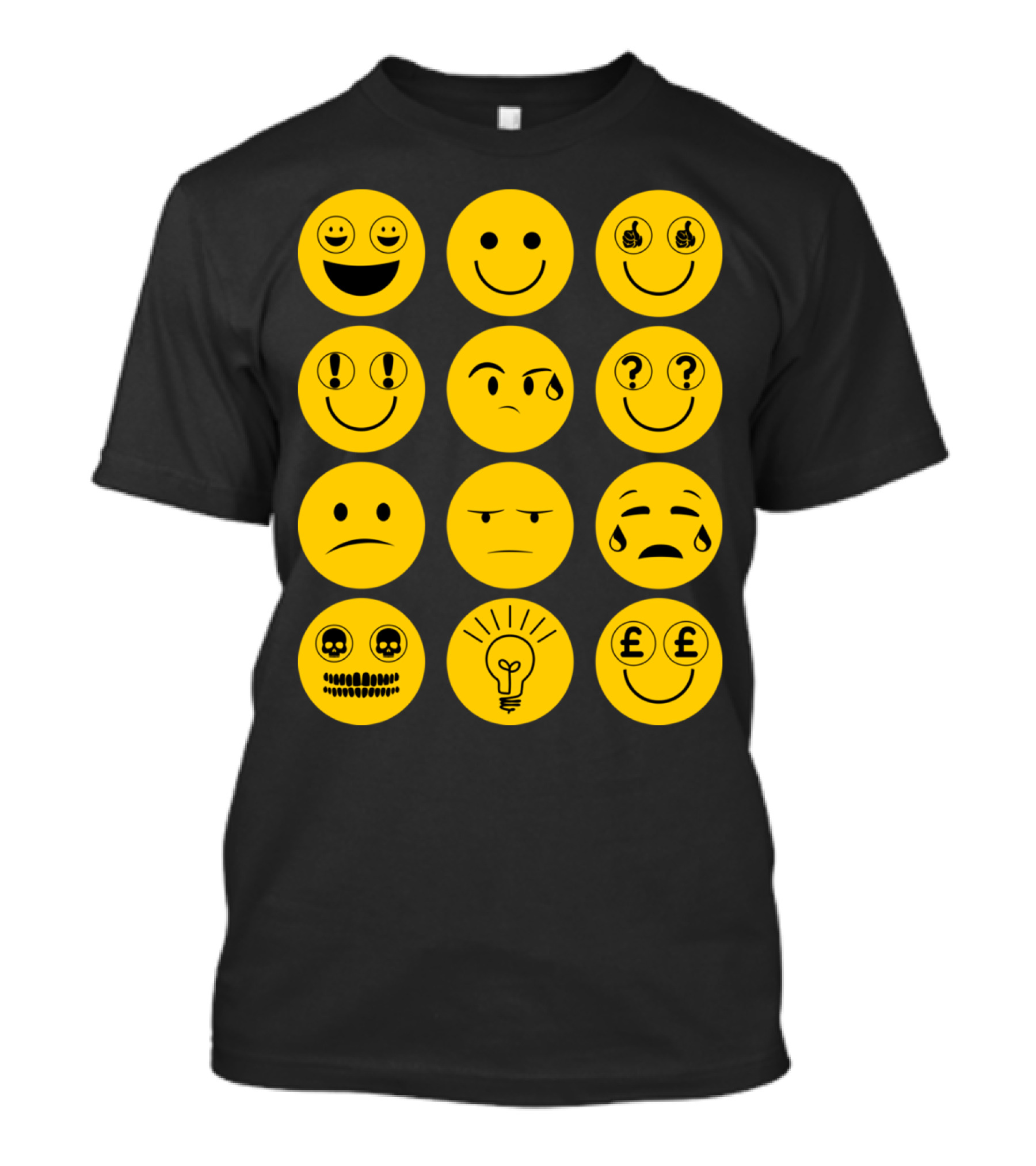 Doctor Smiles Emoji Faces With Money Ideas And Emotions T-Shirt