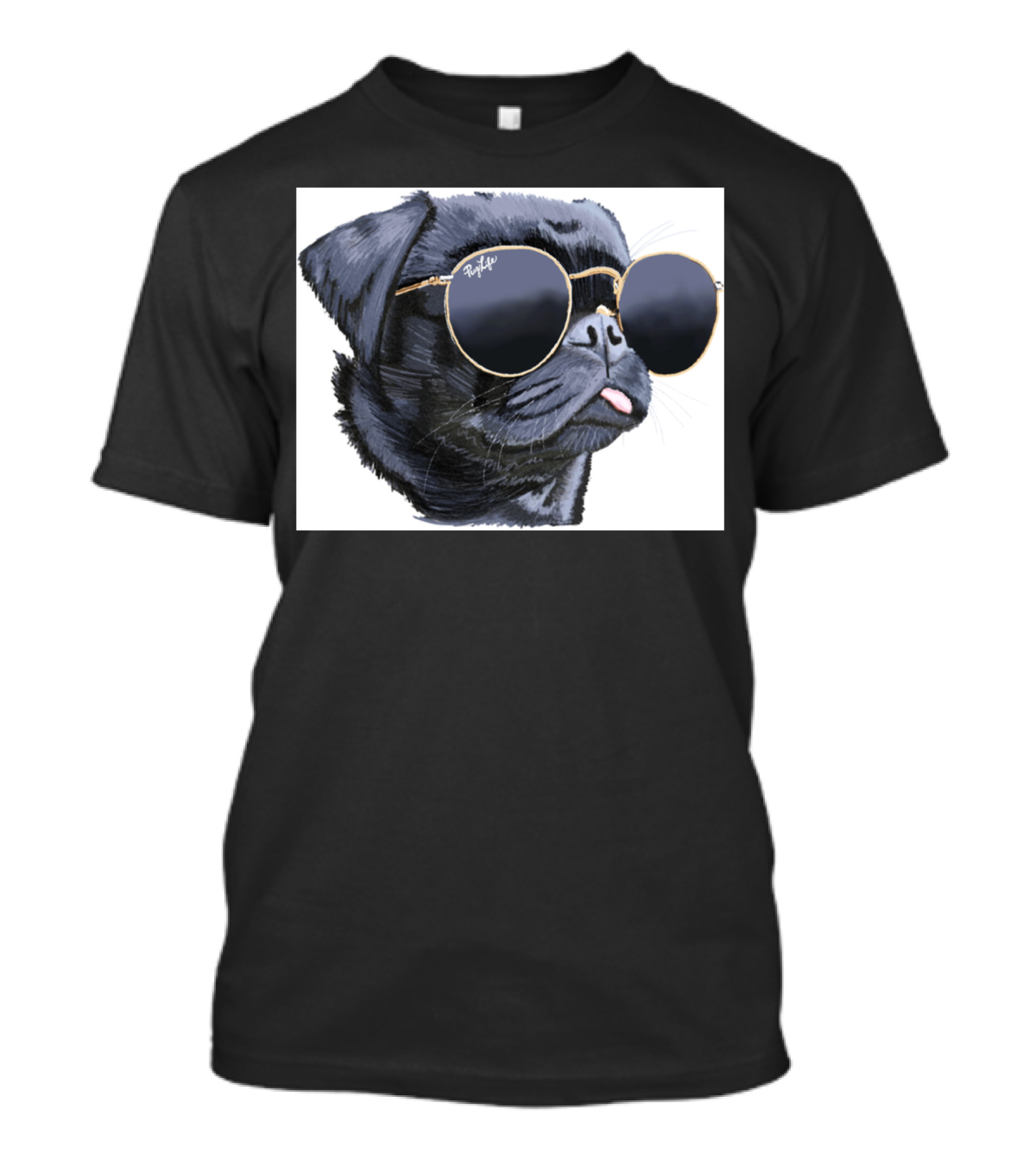Pug Life Cool Sunglasses Dog T-Shirt