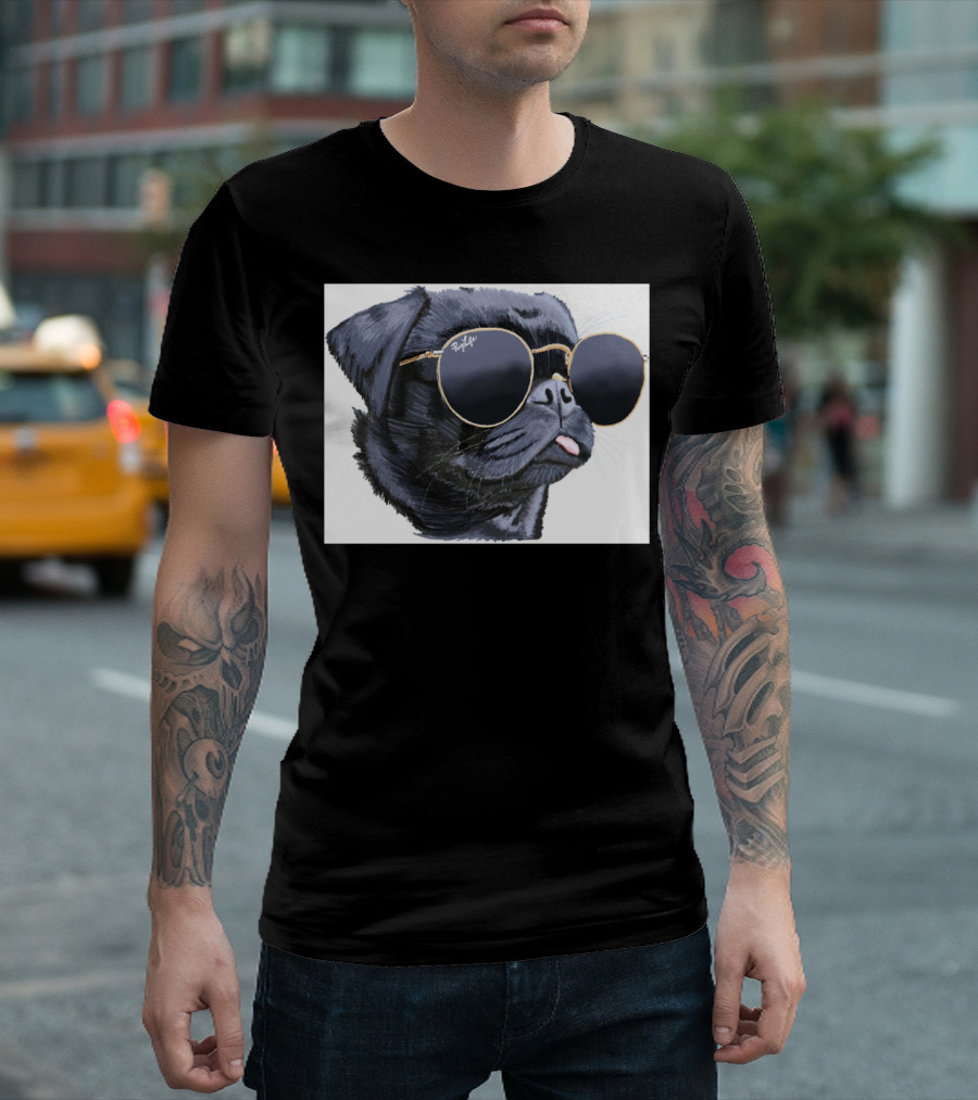 Pug Life Cool Sunglasses Dog T-Shirt