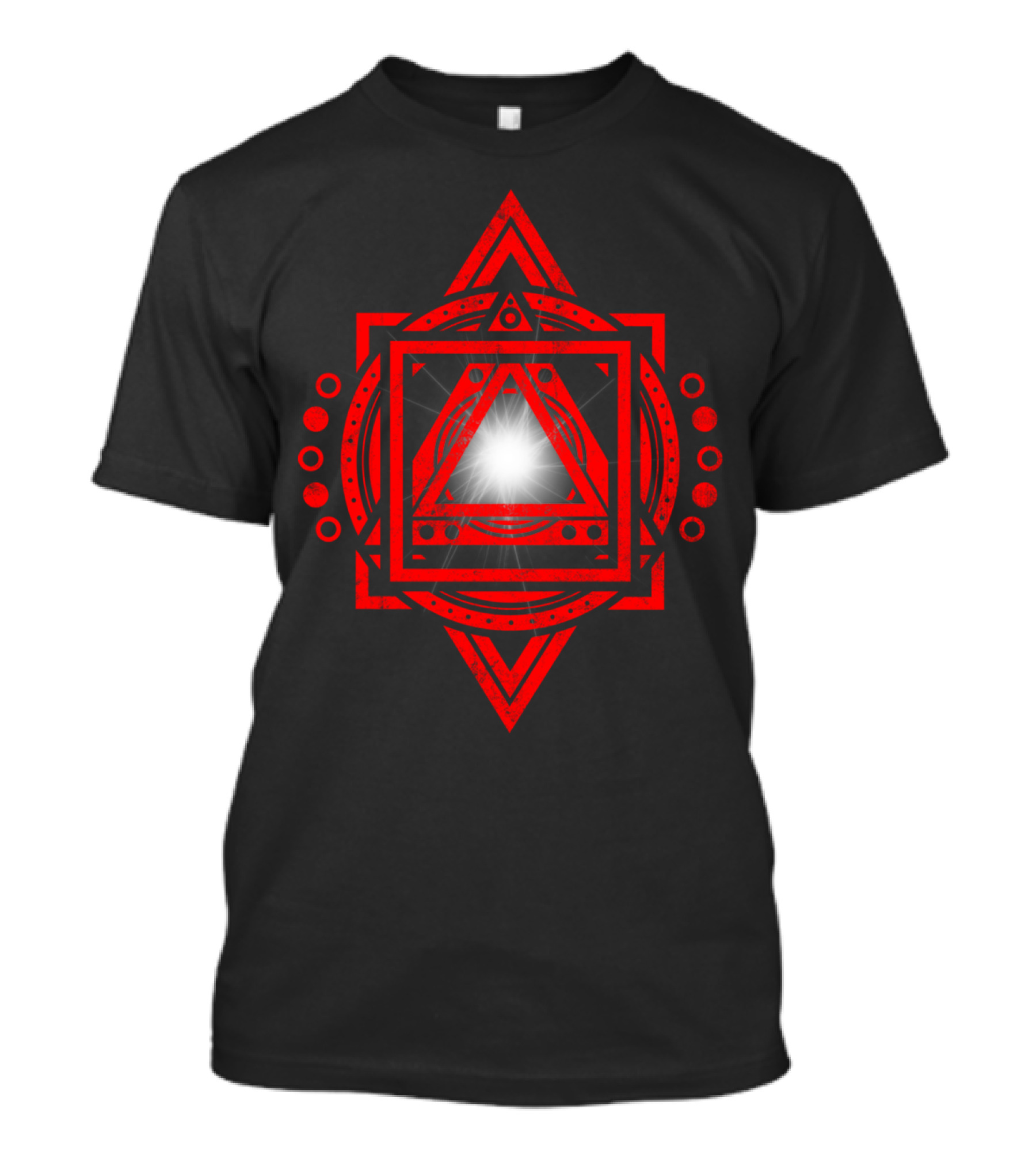 Metagalactic Lock Geometric Symmetry Burst T-Shirt