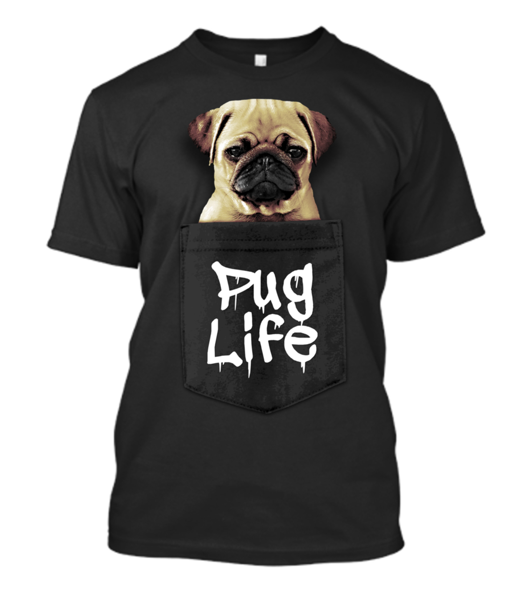 Pug Life Pocket Pug In Pocket T-Shirt