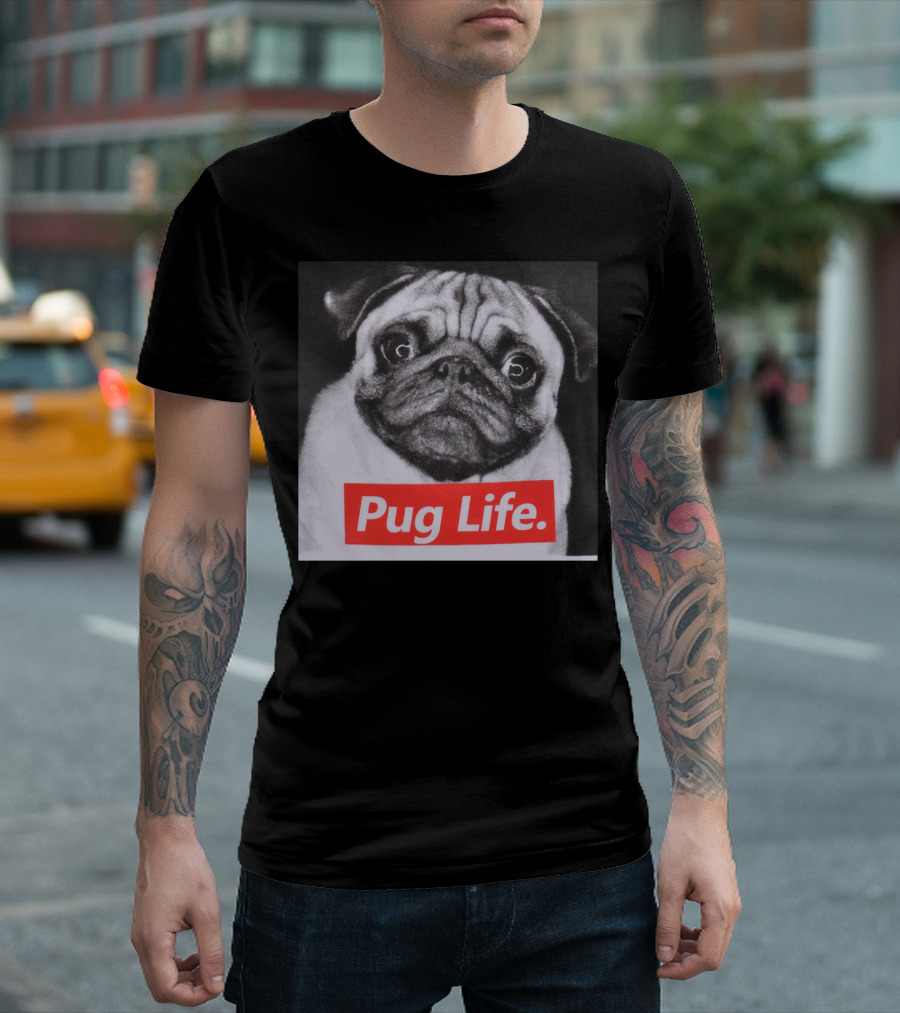 Pug Life Red Box T-Shirt