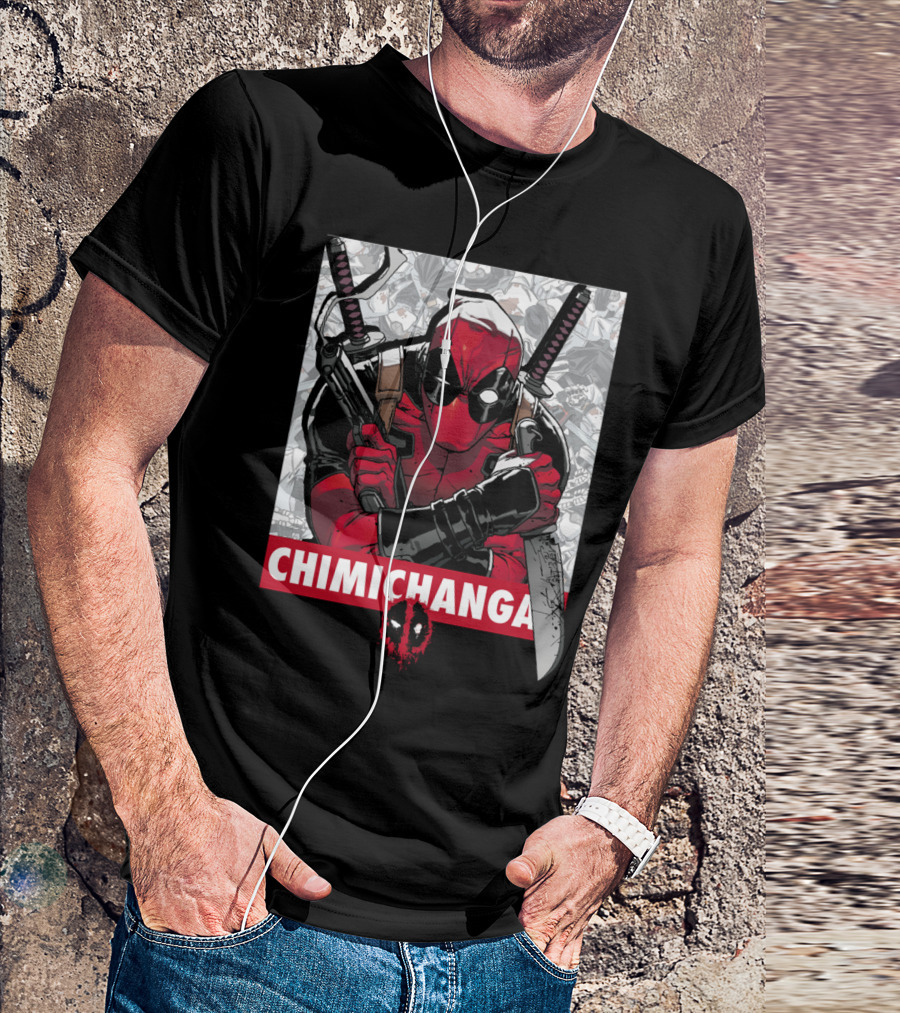 Deadpool Chimichanga Samurai Katanas T-Shirt