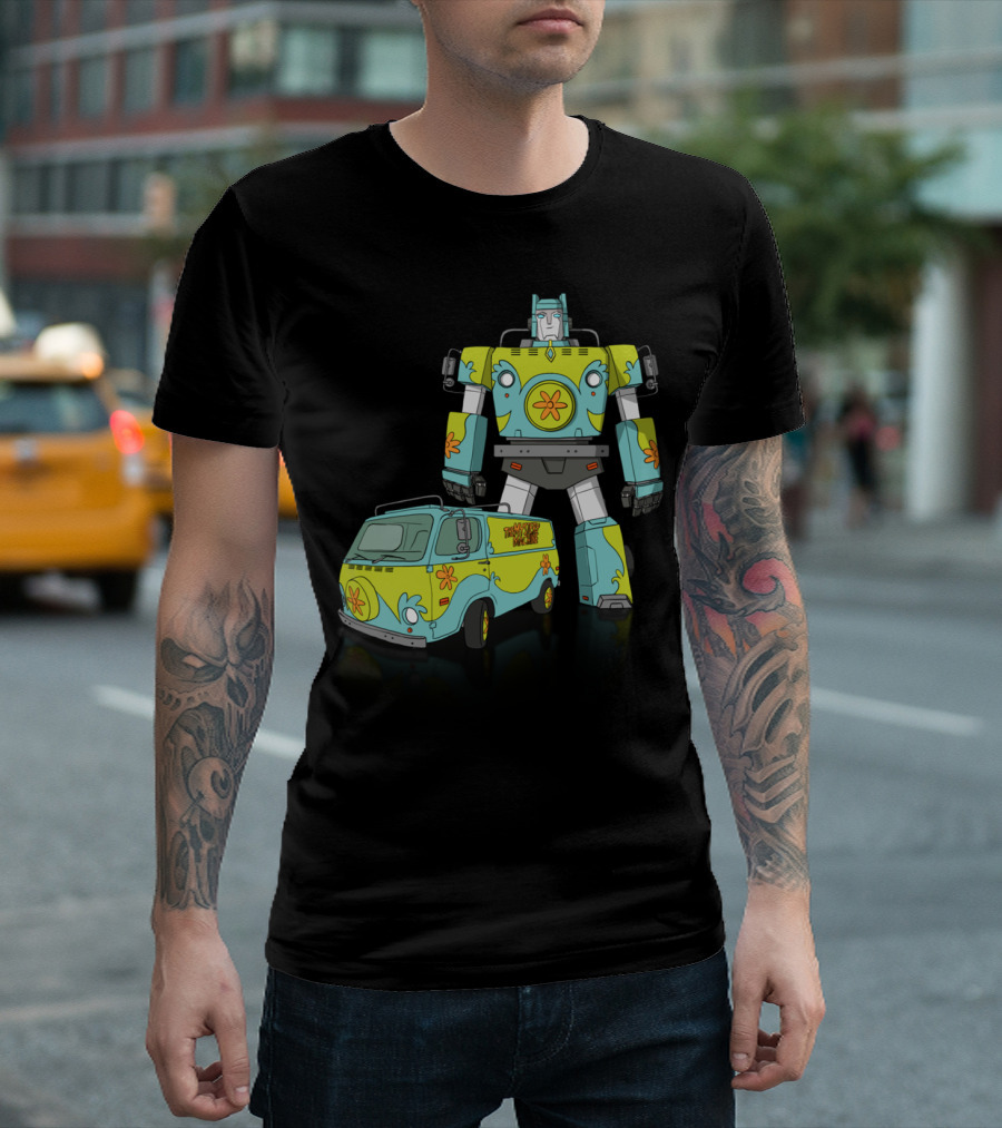 Scooby-Doo Mystery Machine Transformer Crossover T-Shirt